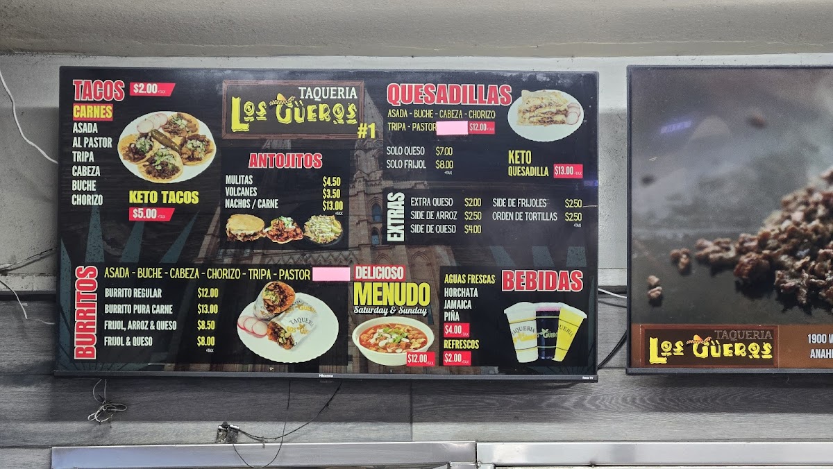 Taqueria Los Gueros #1 Menu - Image 3